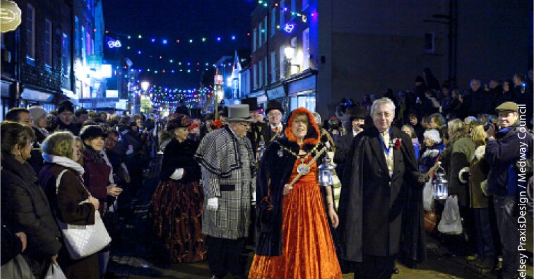 Rochester, festival Dickens et marché de Noël