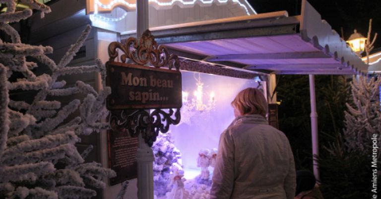 Amiens marché de Noël et spectacle Chroma 