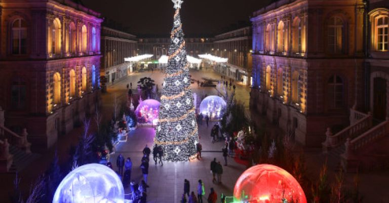 Amiens marché de Noël et spectacle Chroma 