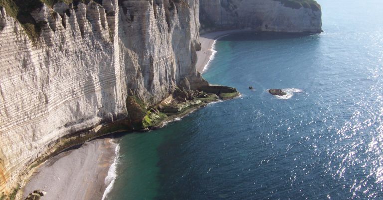 Vélo - Rails à Etretat